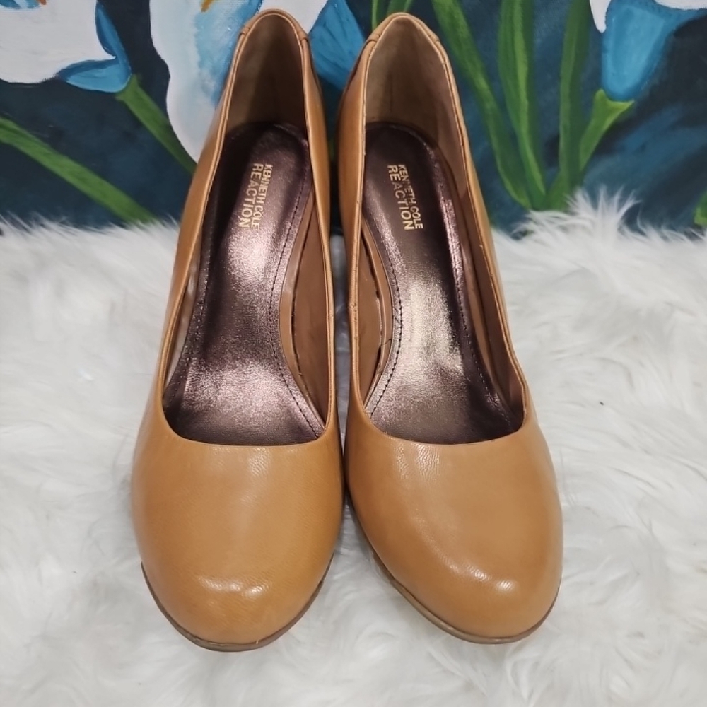 KENNETH COLE Réaction Size 11  Tan Leather Wedges Women’s Shoes
